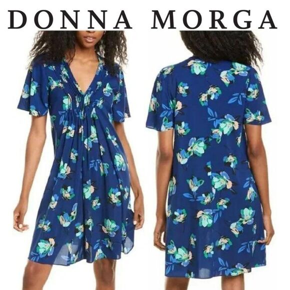 Donna Morgan Size 10 Short Sleeve Mini Dress - Picture 1 of 16